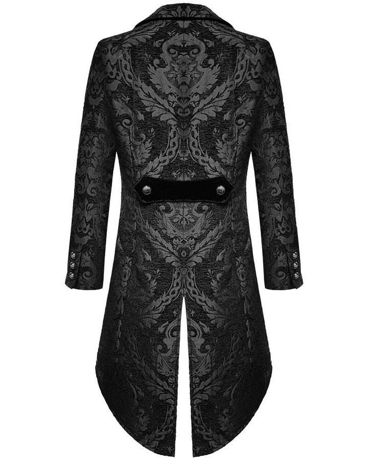 Gothic-Jacke für Herren mit Brokatdesign - Victor