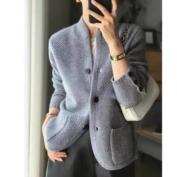Dicke Wollpulloverjacke für kaltes Winterwetter