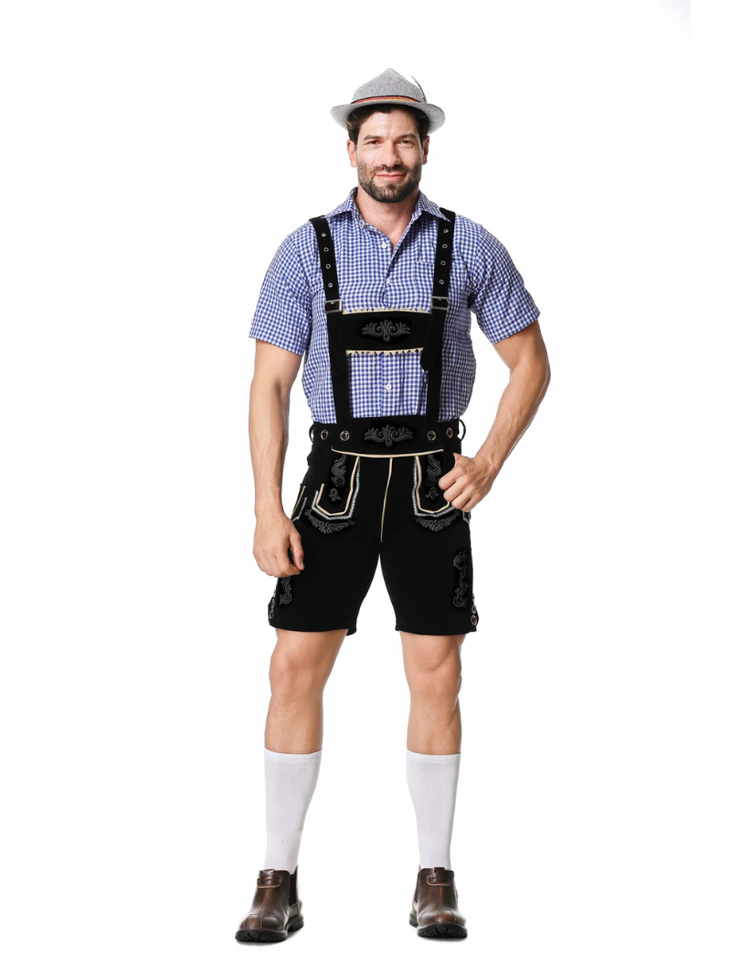 Herren-Lederhosen-Kostüm für das deutsche Oktoberfest