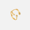 Drift – verstellbarer offener Ring – organisches Wellendesign