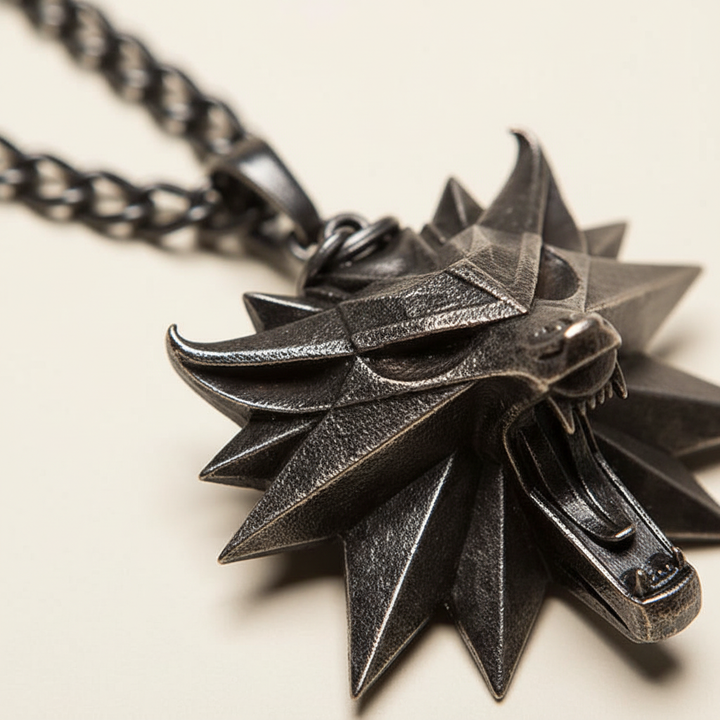 Edelstahl-Halskette - WolfCharm