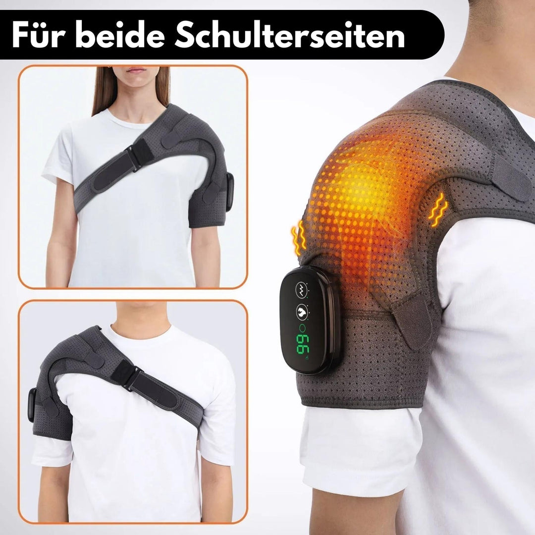Tragbares Schultermassagegerät mit Wärmetherapie – ThermoFlex Pro