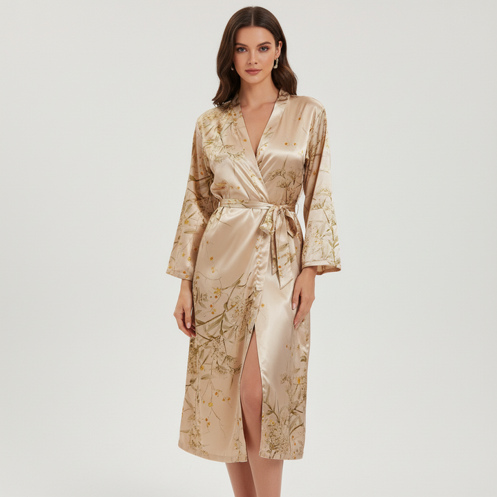 Stilvoller Satin-Bademantel – Lara