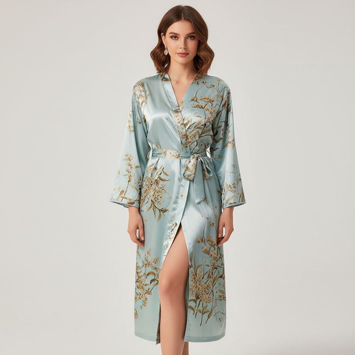 Stilvoller Satin-Bademantel – Lara