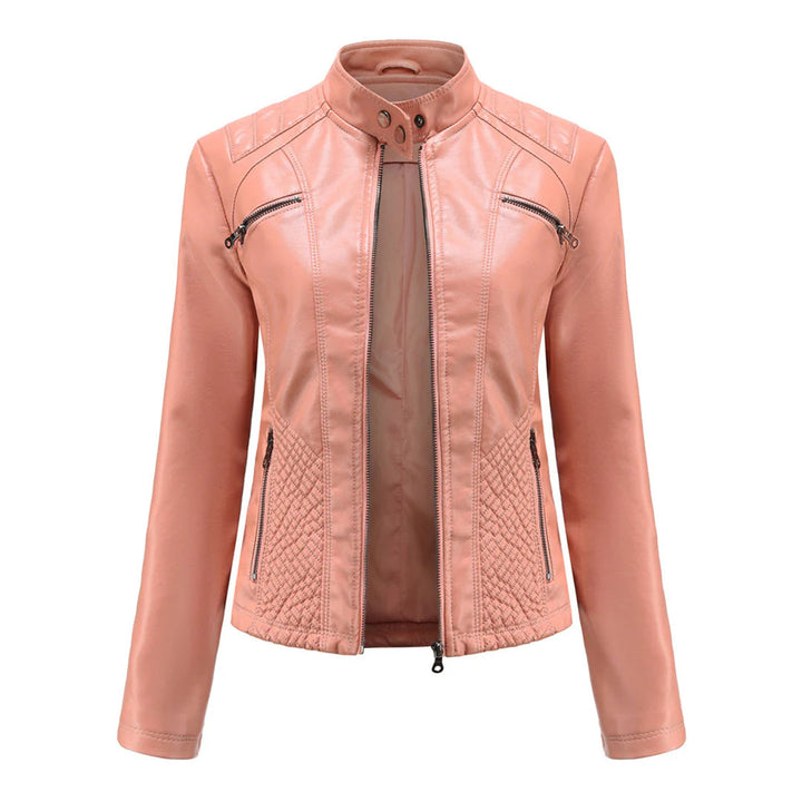 Stylische Damenjacke aus Kunstleder
