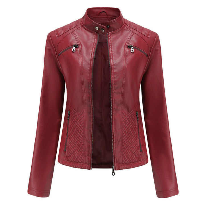 Stylische Damenjacke aus Kunstleder