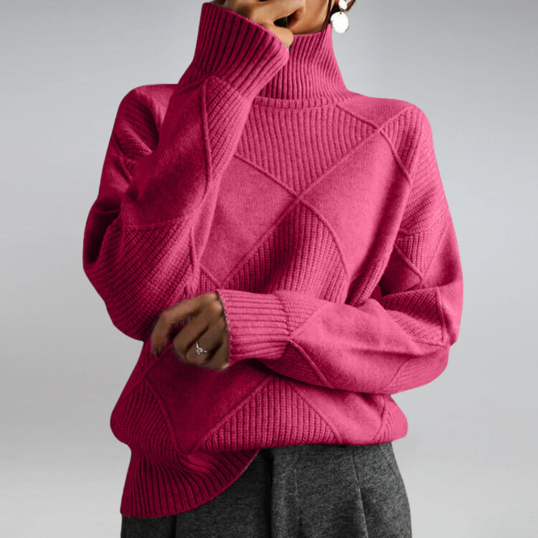Klassischer Rollkragenpullover aus Wolle