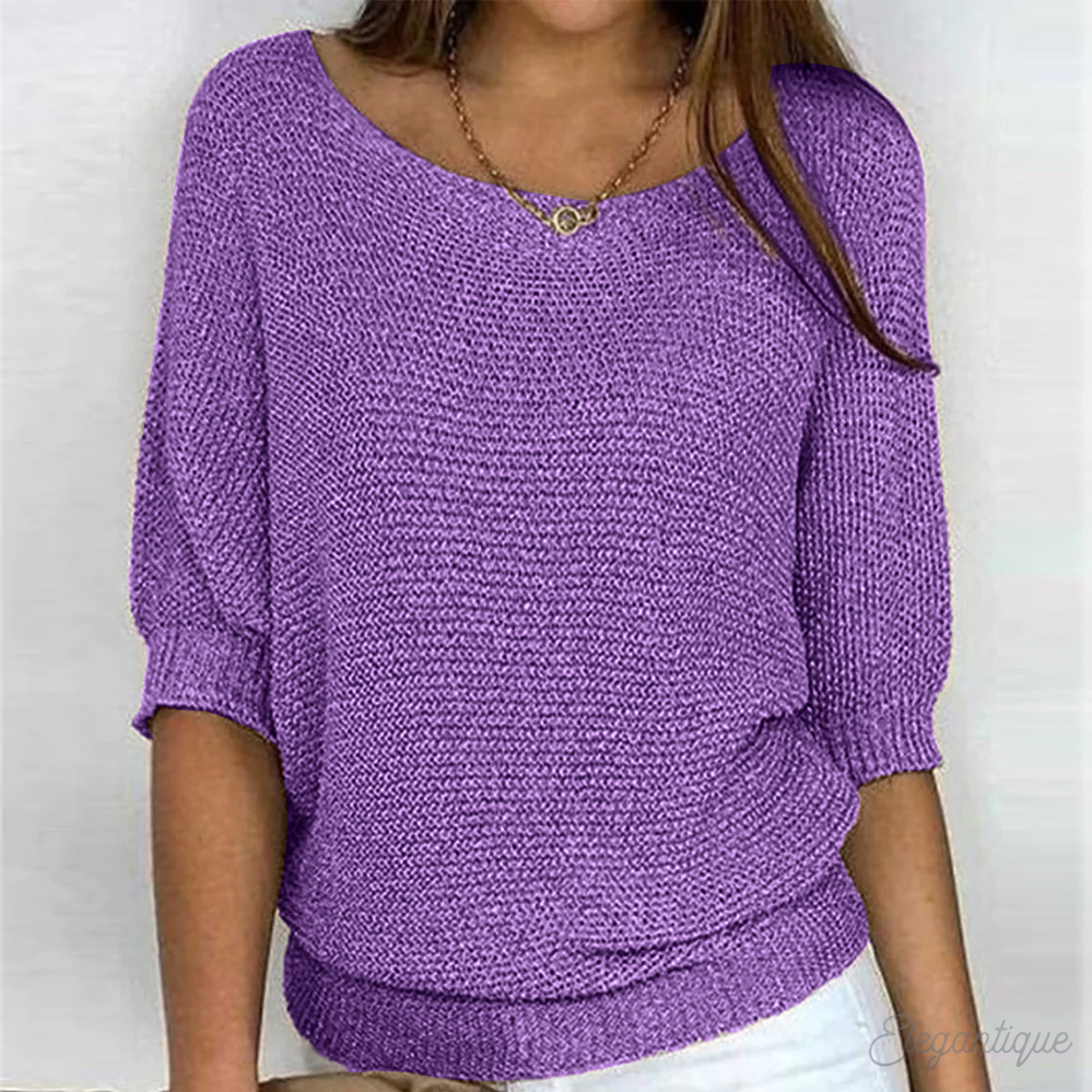 Solider, lässiger Oversize-Pullover für Damen