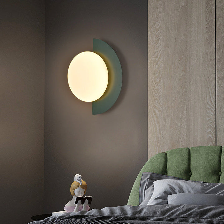 Nordische halbrunde Wandlampe