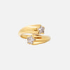 Sternring – verstellbarer goldener Wickelring mit Stern