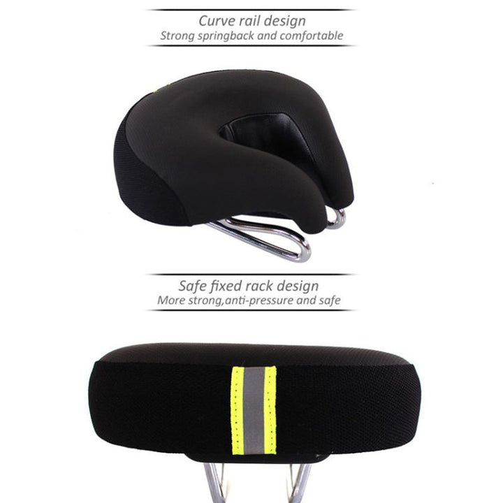 Fahrradsattel | Ohne Nase, Ergonomisch | Breite Schaumstoffpolsterung | Ridora