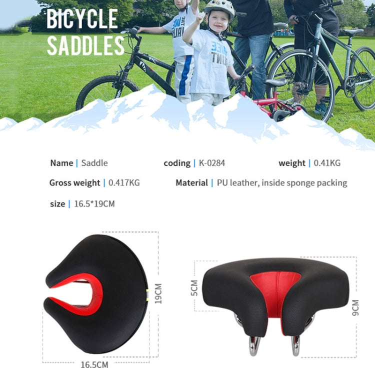 Fahrradsattel | Ohne Nase, Ergonomisch | Breite Schaumstoffpolsterung | Ridora