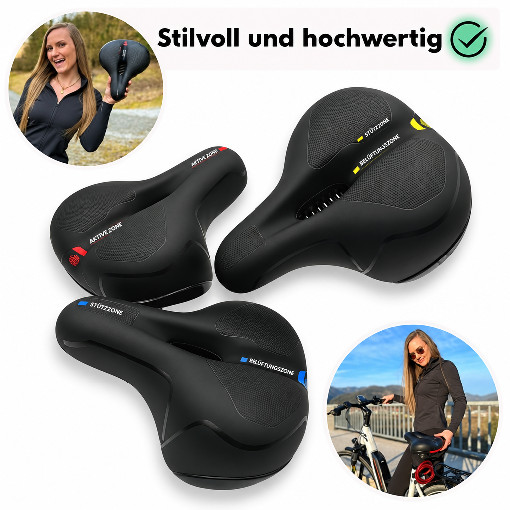 Fahrradsattel | Ergonomischer Komfort | Stoßdämpfendes Design