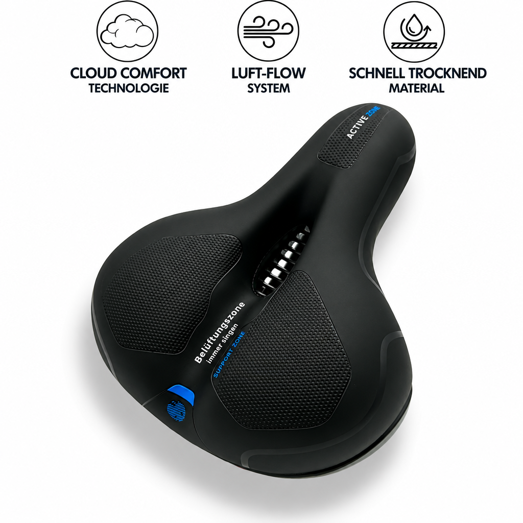 Fahrradsattel | Ergonomischer Komfort | Stoßdämpfendes Design