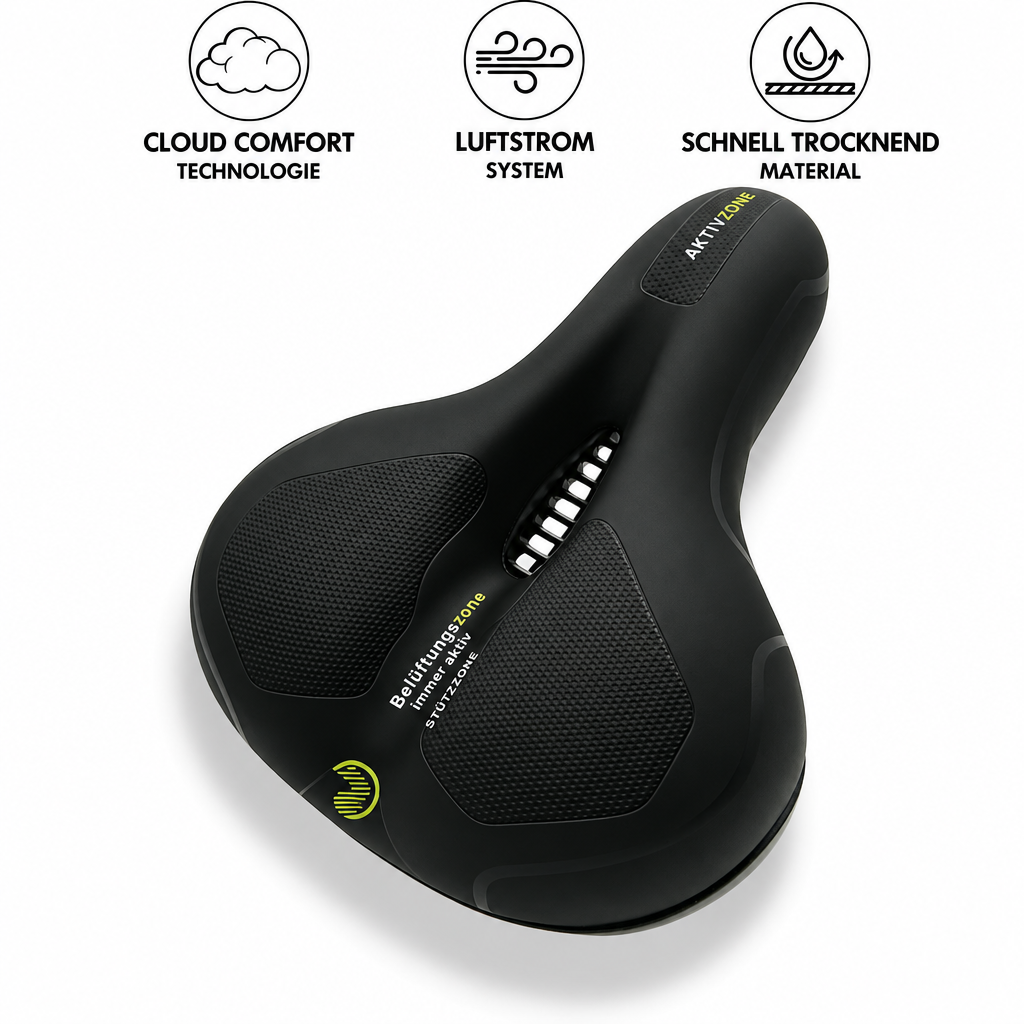 Fahrradsattel | Ergonomischer Komfort | Stoßdämpfendes Design
