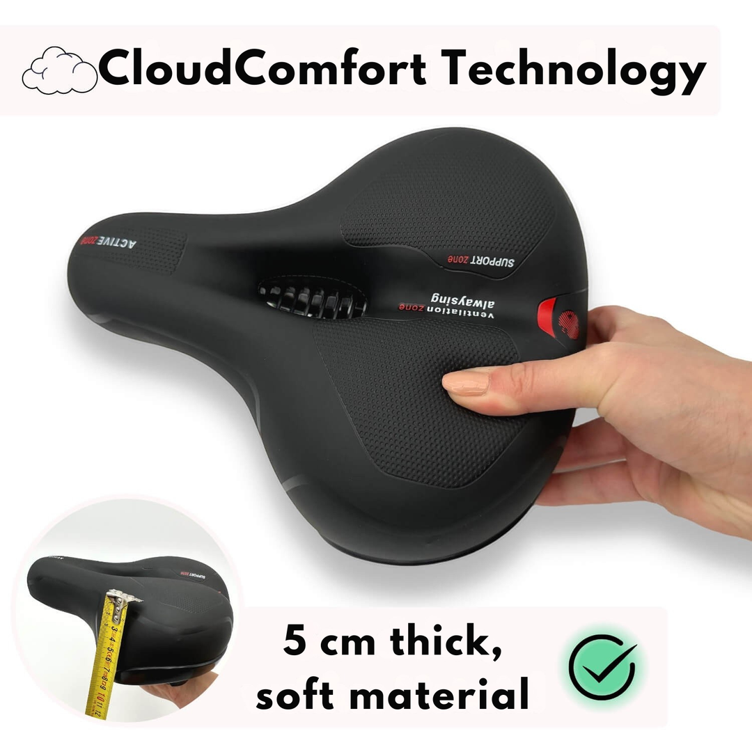Fahrradsattel | Ergonomischer Komfort | Stossdämpfendes Design