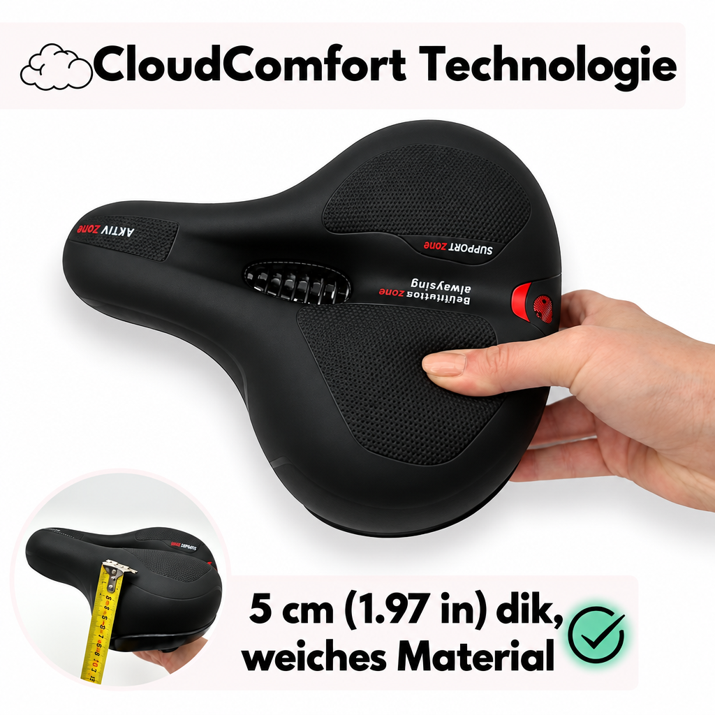 Fahrradsattel | Ergonomischer Komfort | Stoßdämpfendes Design
