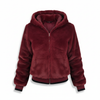 Flauschige Strickjacke mit Kapuze - Christina