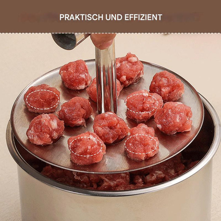 Fleischbällchenformer | Für gleich grosse Portionen | Küchenwerkzeug aus Edelstahl