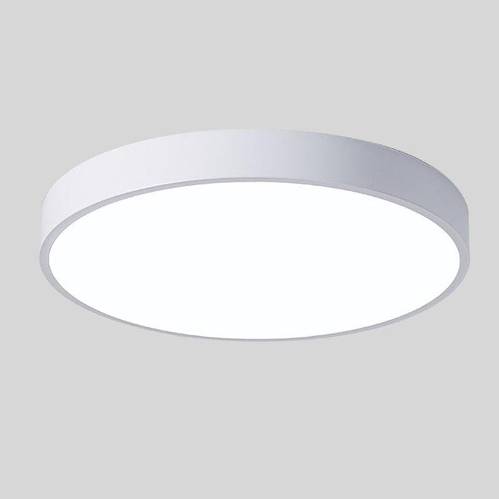 Runde Nordic-Macaron-Deckenlampe aus Holz