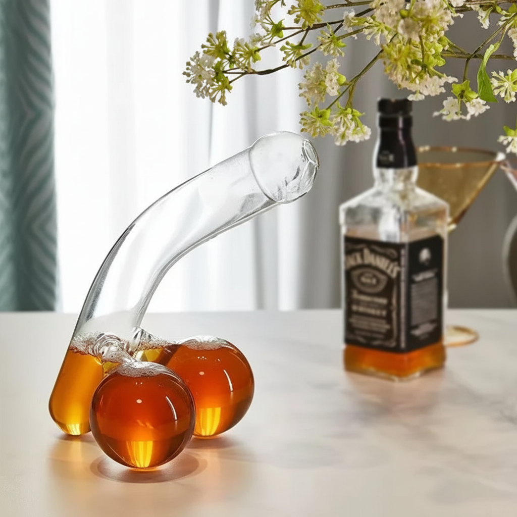 Glaskaraffe | Elegantes Design und 650 ml Fassungsvermögen | Transparent
