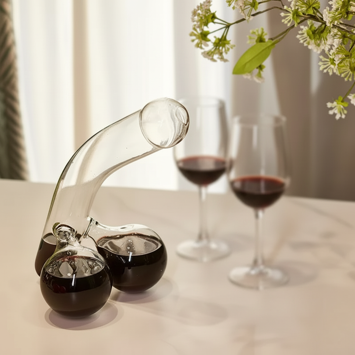 Glaskaraffe | Elegantes Design und 650 ml Fassungsvermögen | Transparent