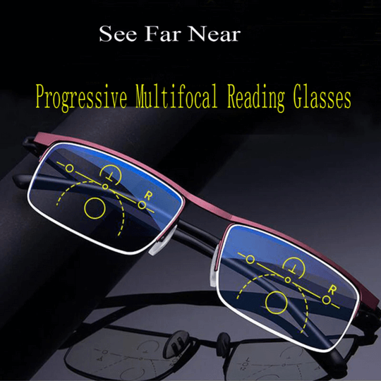 Intelligente Gleitsicht-Lesebrille mit adaptiven Multi‑Zonen‑Gläsern