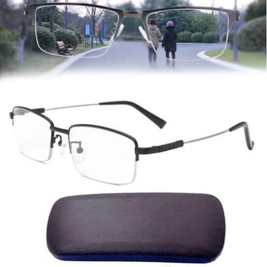 Intelligente Gleitsicht-Lesebrille mit adaptiven Multi‑Zonen‑Gläsern