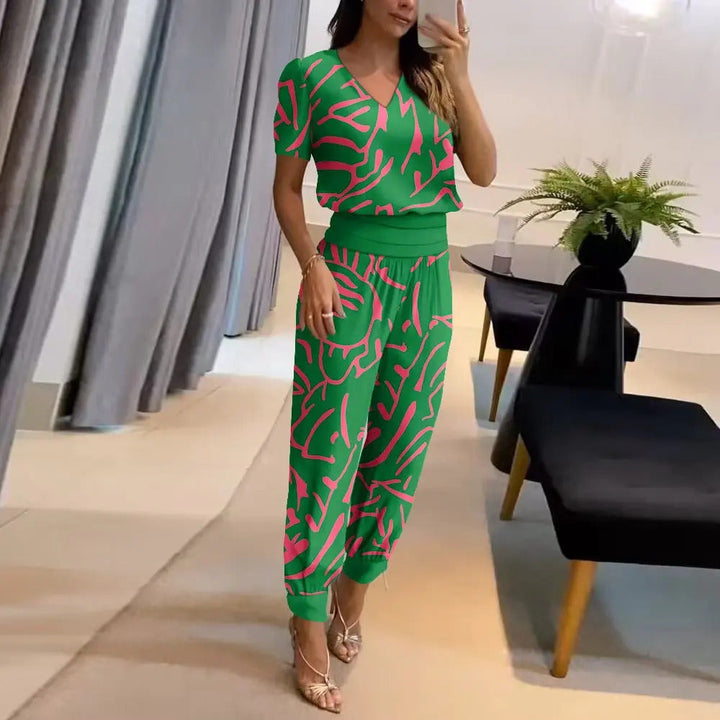 Stilvoller, bedruckter Jumpsuit für Damen
