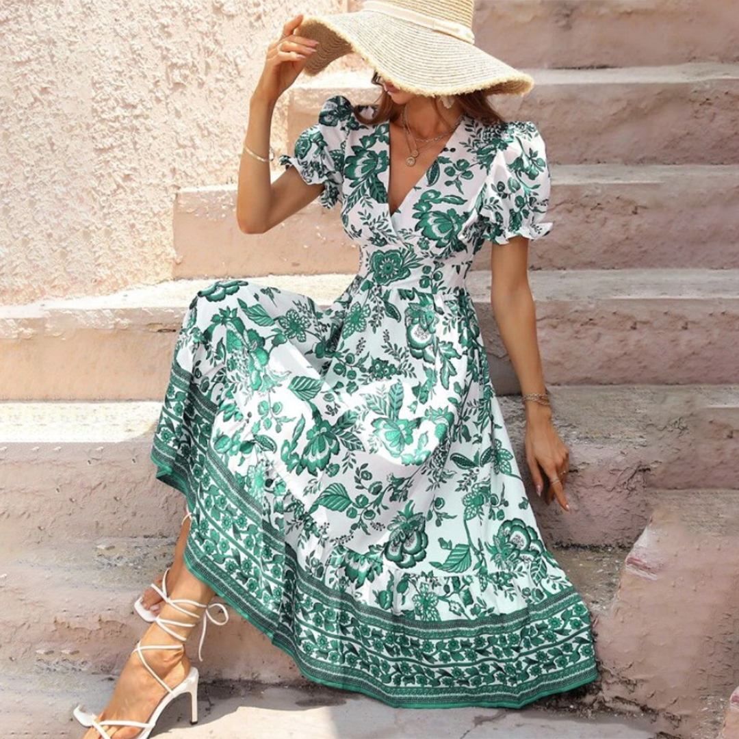Elegantes Blumenkleid