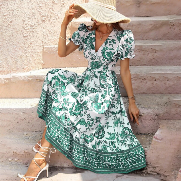 Elegantes Blumenkleid