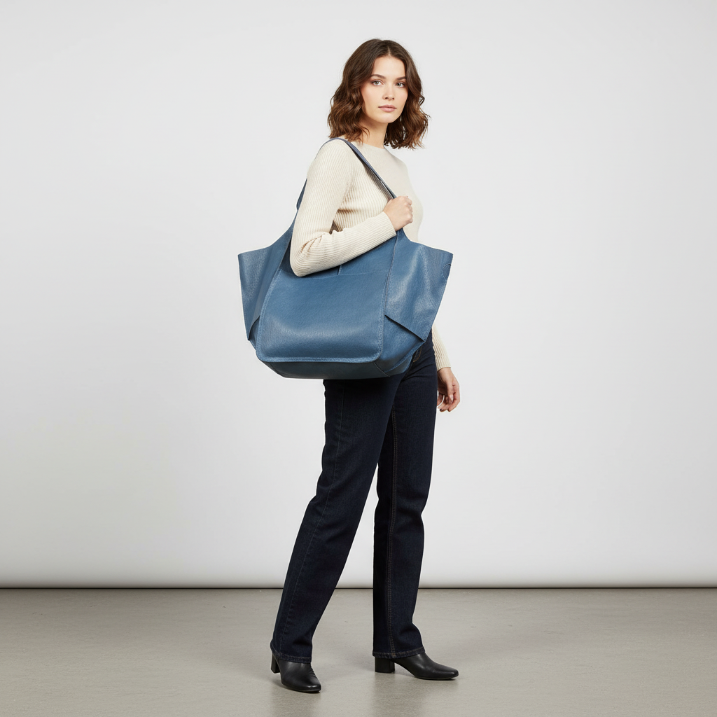 Große Tasche aus veganem Leder - FlexiCarry