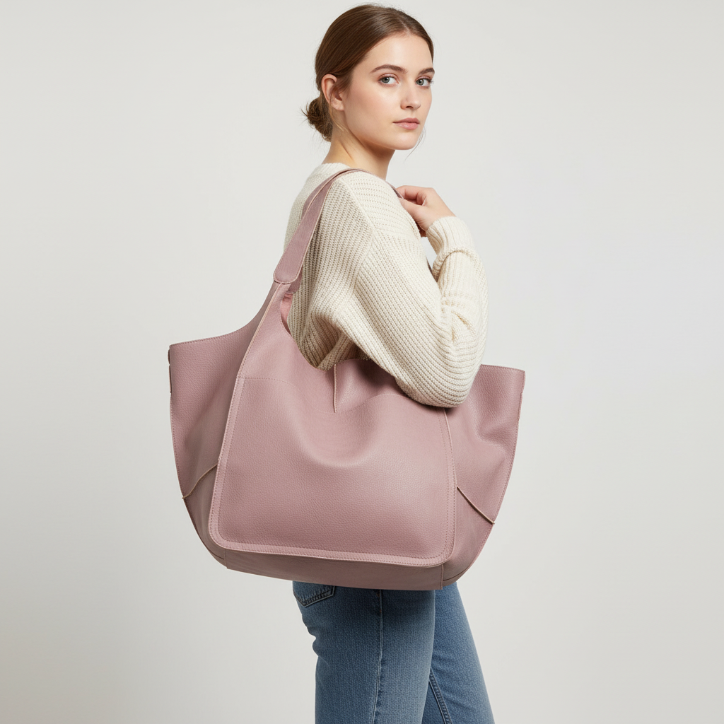 Große Tasche aus veganem Leder - FlexiCarry