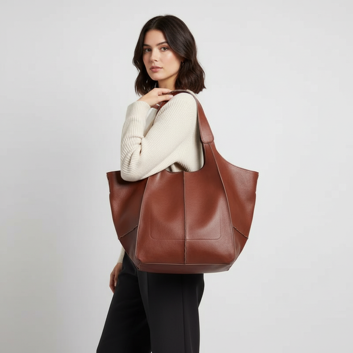 Große Tasche aus veganem Leder - FlexiCarry