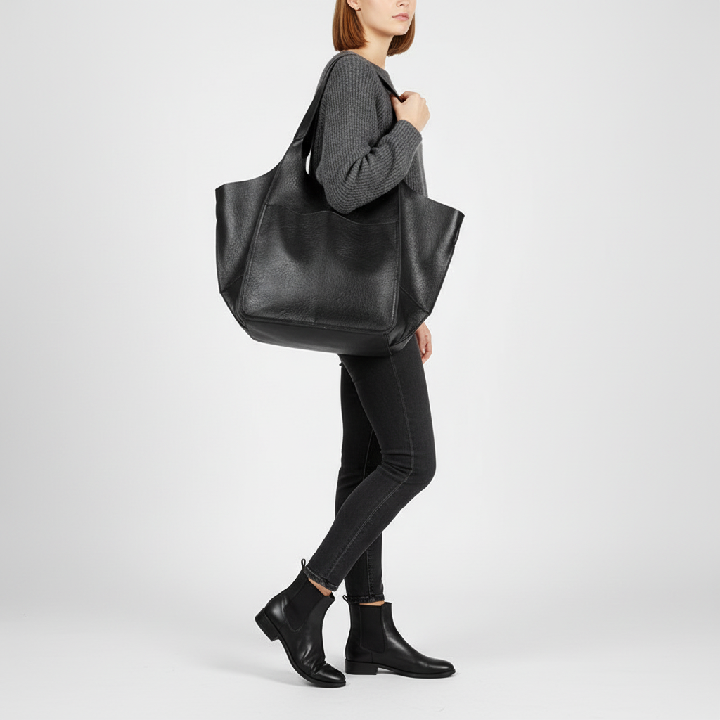 Große Tasche aus veganem Leder - FlexiCarry