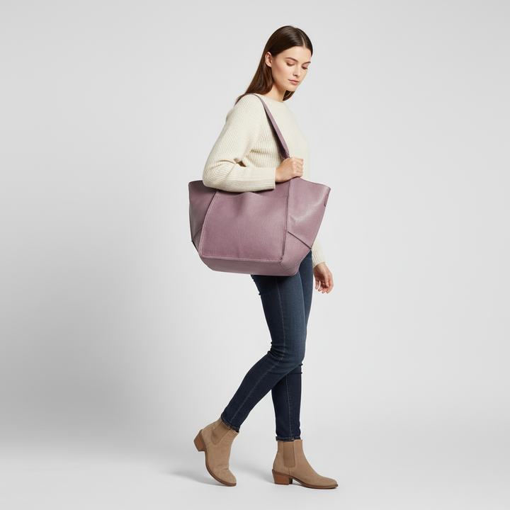 Große Tasche aus veganem Leder - FlexiCarry