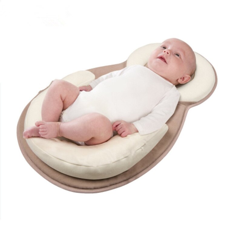 Ergonomisches tragbares Babybett mit Kopfstütze gegen Plattkopf – Schlafcocon