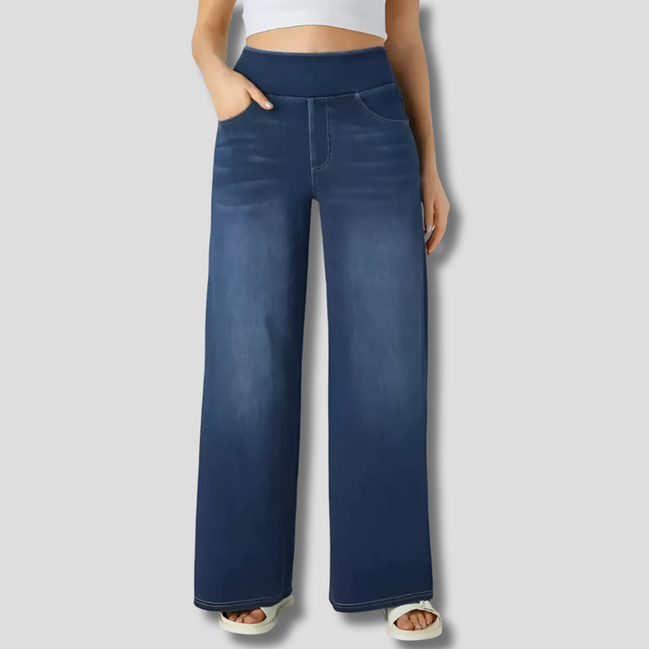 Evie Hose mit hohem Bund und Gummizug