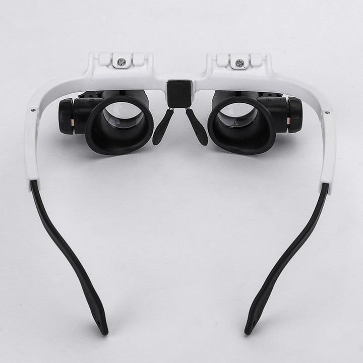 HD-Lupenbrille mit LED-Beleuchtung und austauschbaren Linsen - Optiview