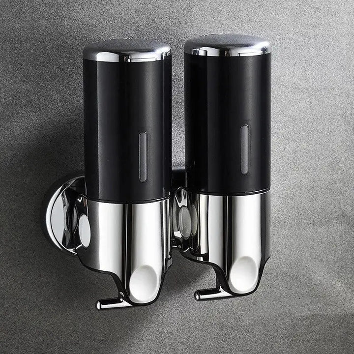 PureFlow - Wand-Seifenspender mit zwei Fächern für ein elegantes Bad