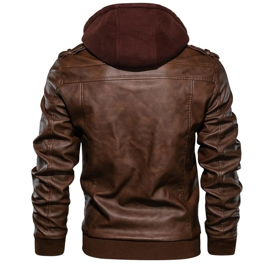Herren Bikerjacke aus Kunstleder – Dane