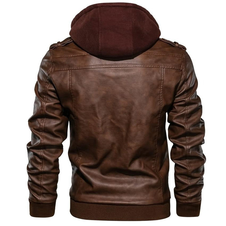 Herren Bikerjacke aus Kunstleder – Dane