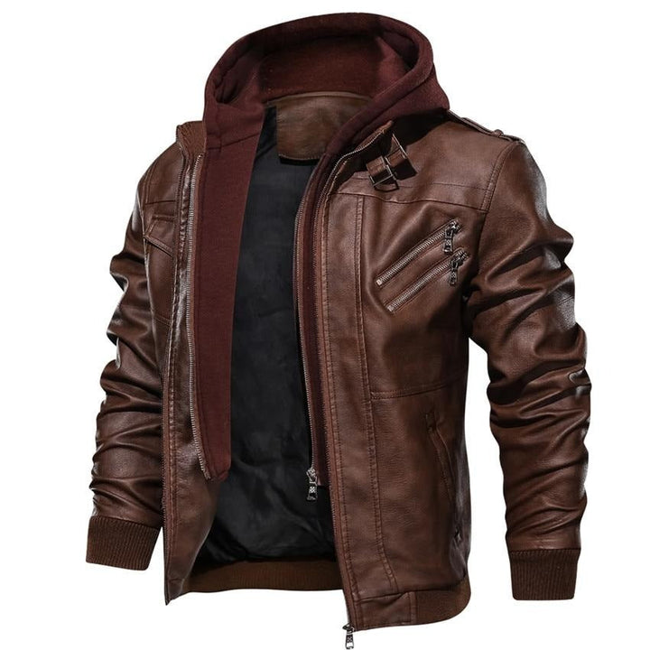 Herren Bikerjacke aus Kunstleder – Dane