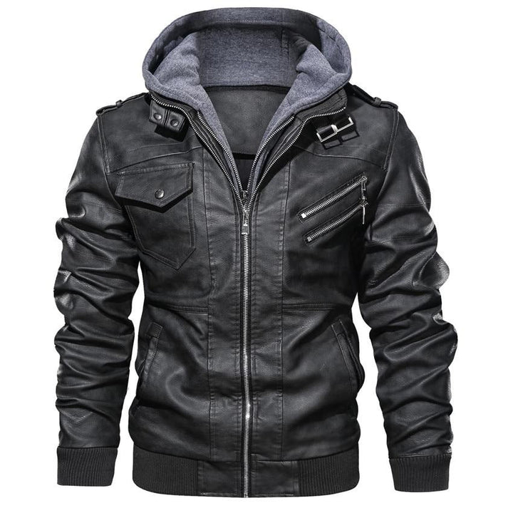 Herren Bikerjacke aus Kunstleder – Dane