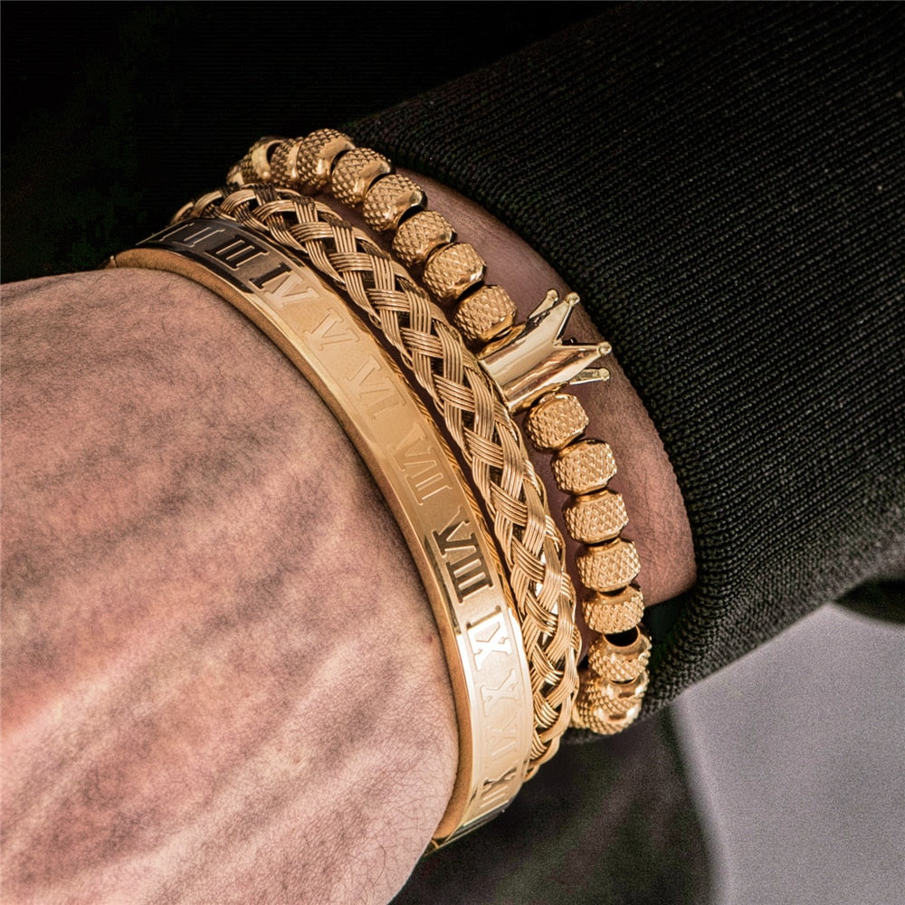 Luxuriöses Herren-Armbandset – Julius