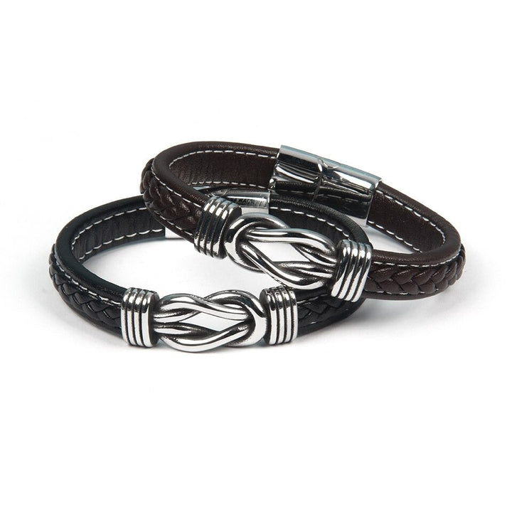 Infinity-Armband | Lederarmband mit Knoten