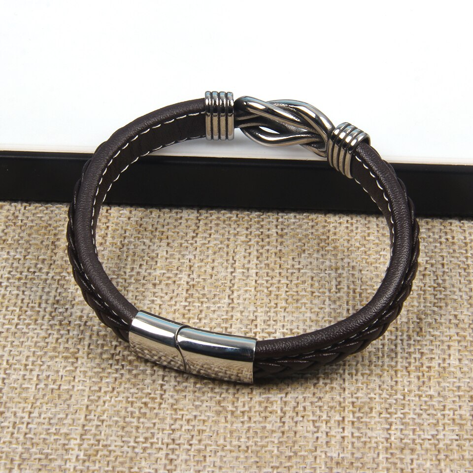 Infinity-Armband | Lederarmband mit Knoten