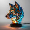 Handgefertigte Mosaiklampe Tierkopf – GleamPaw