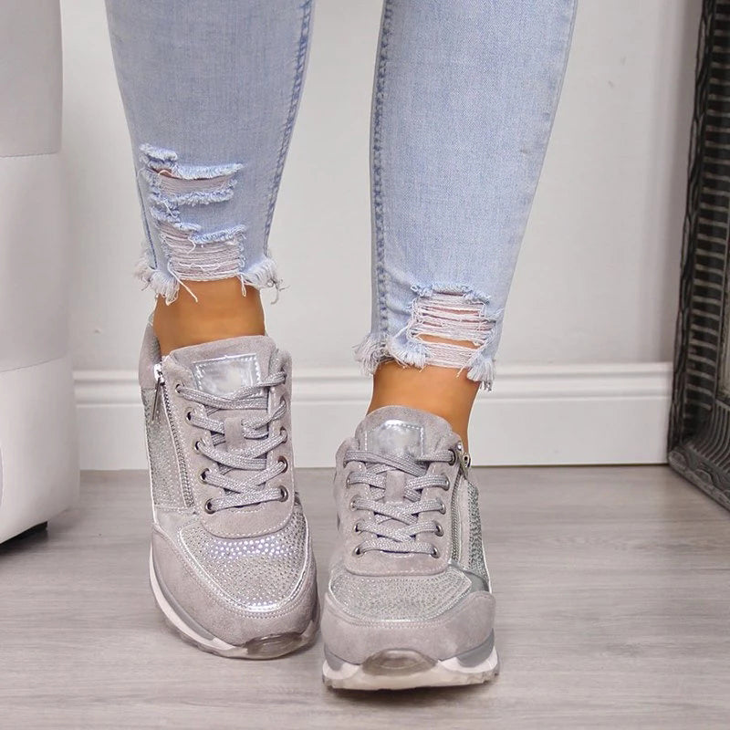 Bequeme Damenschuhe mit Fußgewölbestütze und rutschfester Sohle