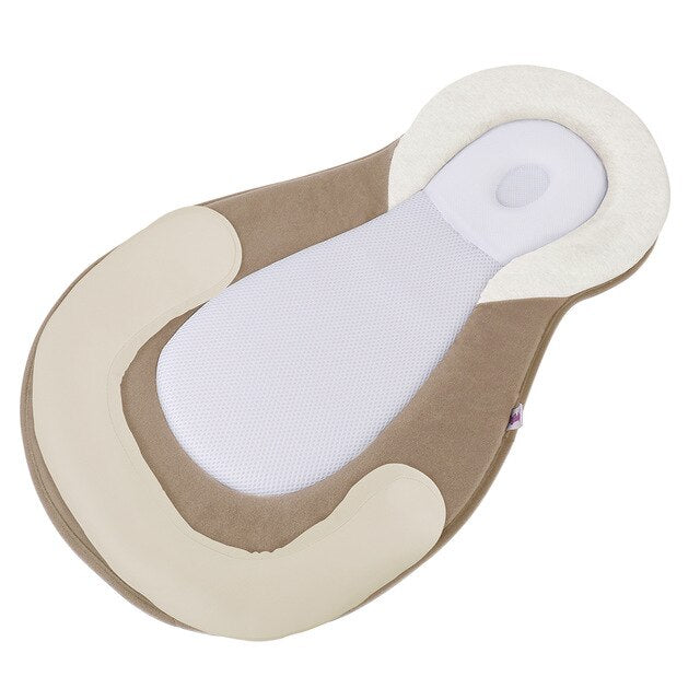 Ergonomisches tragbares Babybett mit Kopfstütze gegen Plattkopf – Schlafcocon